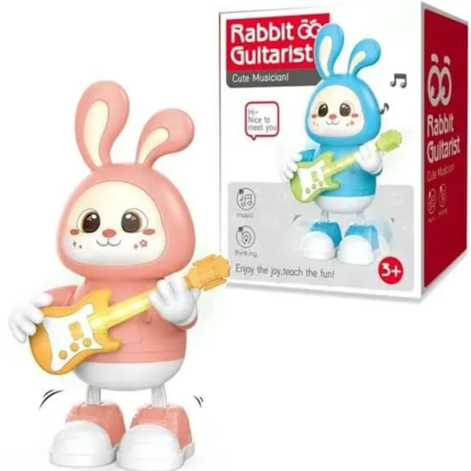Dancing Cartoon Rabbit Guitarist Cute Musical Toy