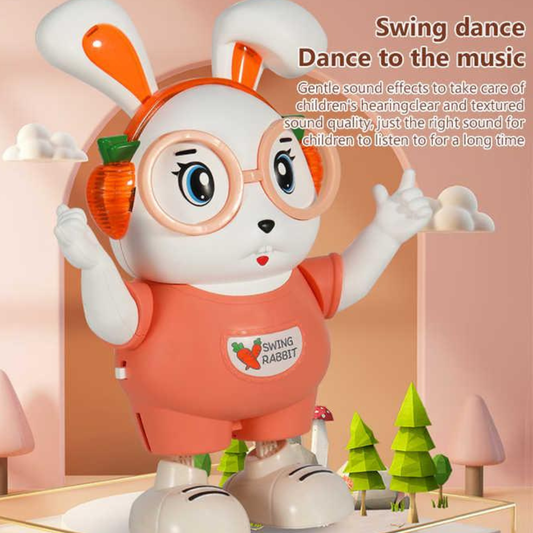 Dancing Cartoon Rabbit Guitarist Cute Musical Toy